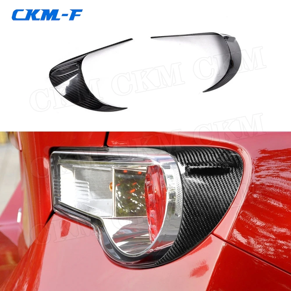 

Carbon Fiber Tail Lamp Light Eyelids Eyebrows Trim Cover Stickers For Toyota GT86 FT86 Subaru BRZ 2012-2016 Car Styling