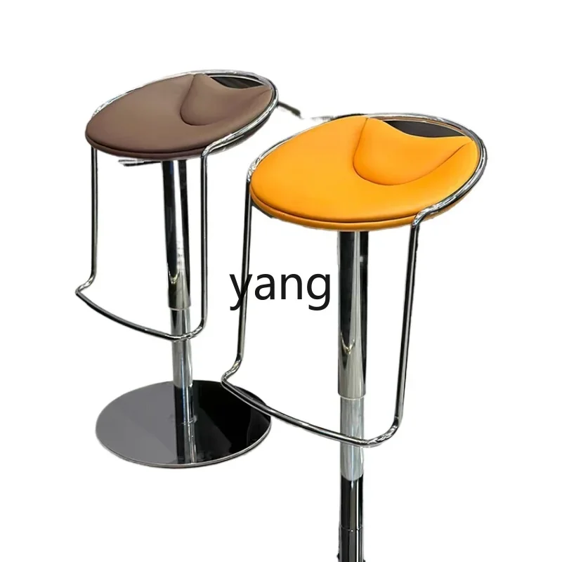 

Yjq Lifting Bar Stool Household Light Luxury Kitchen Island Dining Chair Bar Chair Rotating High Leg Bar Stool