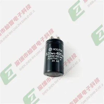 450V820UF all-new original Hitachi HCG F5A 820MFD400VDC screw pin aluminum electrolytic capacitor