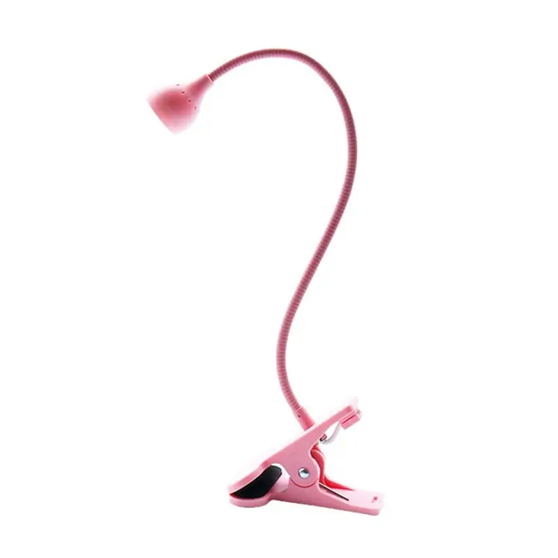 

GOOD-3W LED Nail Lamp UV Gel Polish Curing Lamp Flexible Gooseneck USB Powered Pink Portable Gel Polish Curing Lamp