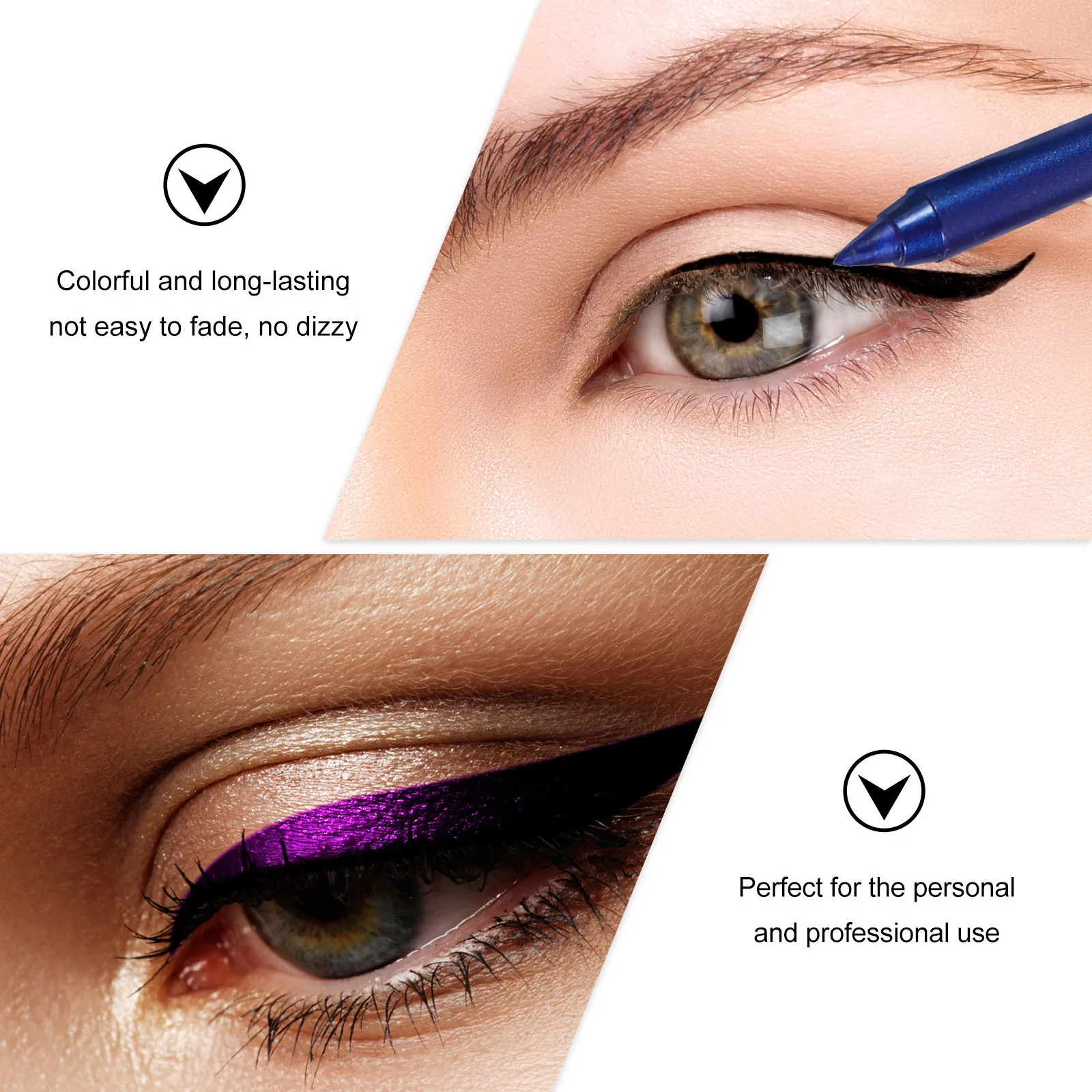 14Pcs Colorful Eye Lining Pencil Pack Precision Sharp Smooth Drawing Eyeliner Accessories for Attractive Eye Makeup
