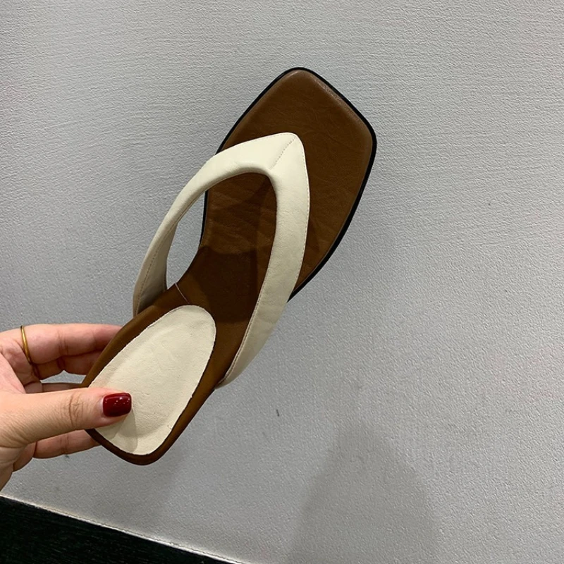 Summer Wedges Heel Floral Flip Flop Women Fashion Thick Bottom Clip Toe Slippers Outdoor Comfort Beach Vacation Slides Shoes view 5