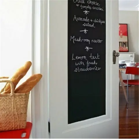 4 Peças de Papel para Quadro Negro, Adesivo Removível, Decalque Autoadesivo, Reutilizável, Grande Placa de Quadro Negro para Parede
