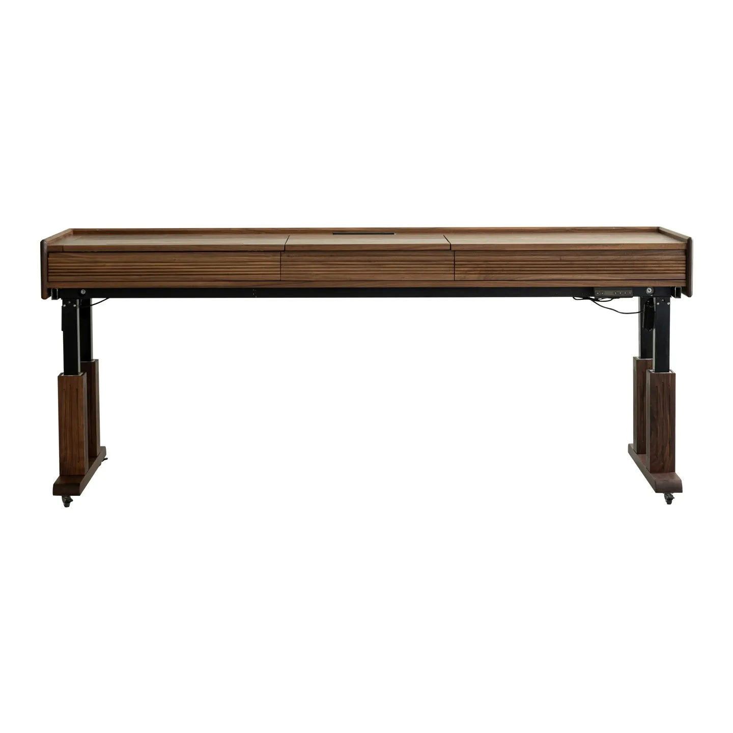 W5-black walnut electric lift desk bedroom bedside table bedside dressing computer table