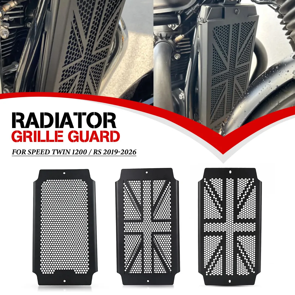 

For Speed Twin 1200 / RS Bonneville T100 T120 Thruxton T120 / R / RS 2019-2025-2026 Radiator Grille Grills Guard Cover Protector