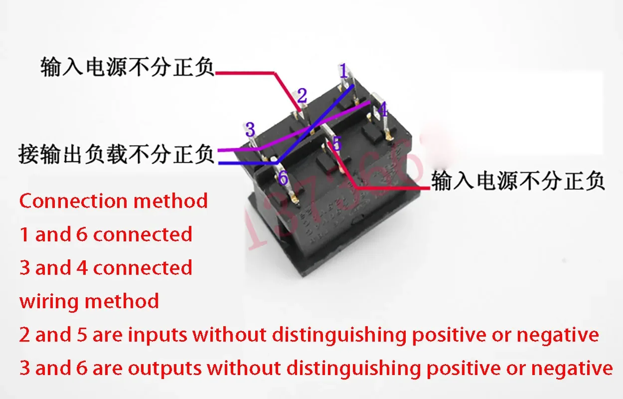 DC Motor Forward and Reverse Switch, Motor Reverse Switch, DC Positive and Negative Polarity Conversion Accessory 10A