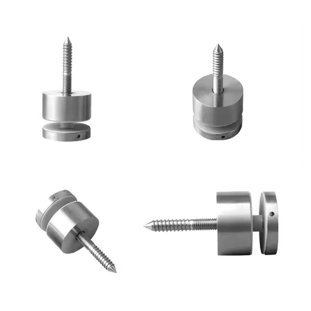 Custom CNC-Machined Metal Knobs with PVD Nickel-Plated Chrome Finish Copper/Aluminum Staircase Glass Hardware Rotary Switch Caps