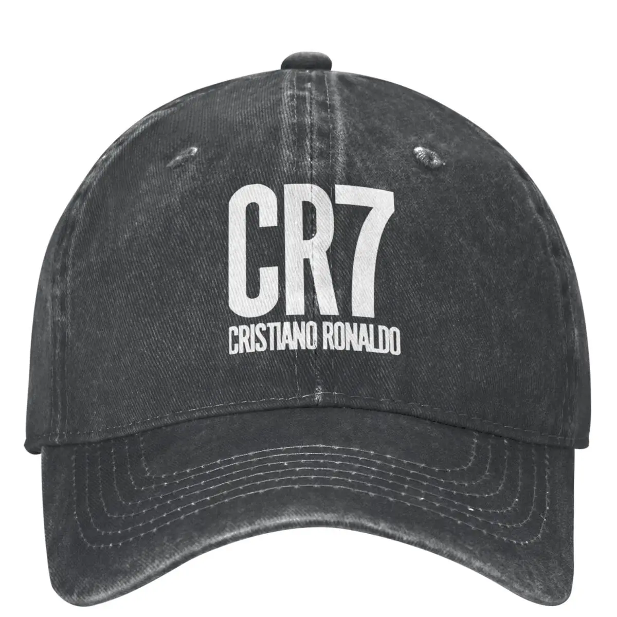 CR7 Cristianoed Ronaldoed Denim Baseball Cap Soccer Men Women Trucker Hat Summer Street Style Outdoor Gym Sunscreen Baseball Cap