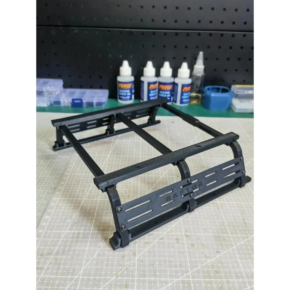 RC Offroad Mod Parts Rear Cargo Roll Bar Multifunctional Expansion Frame Customized For KM F150 1/8 RC Truck Upgrade Accessory