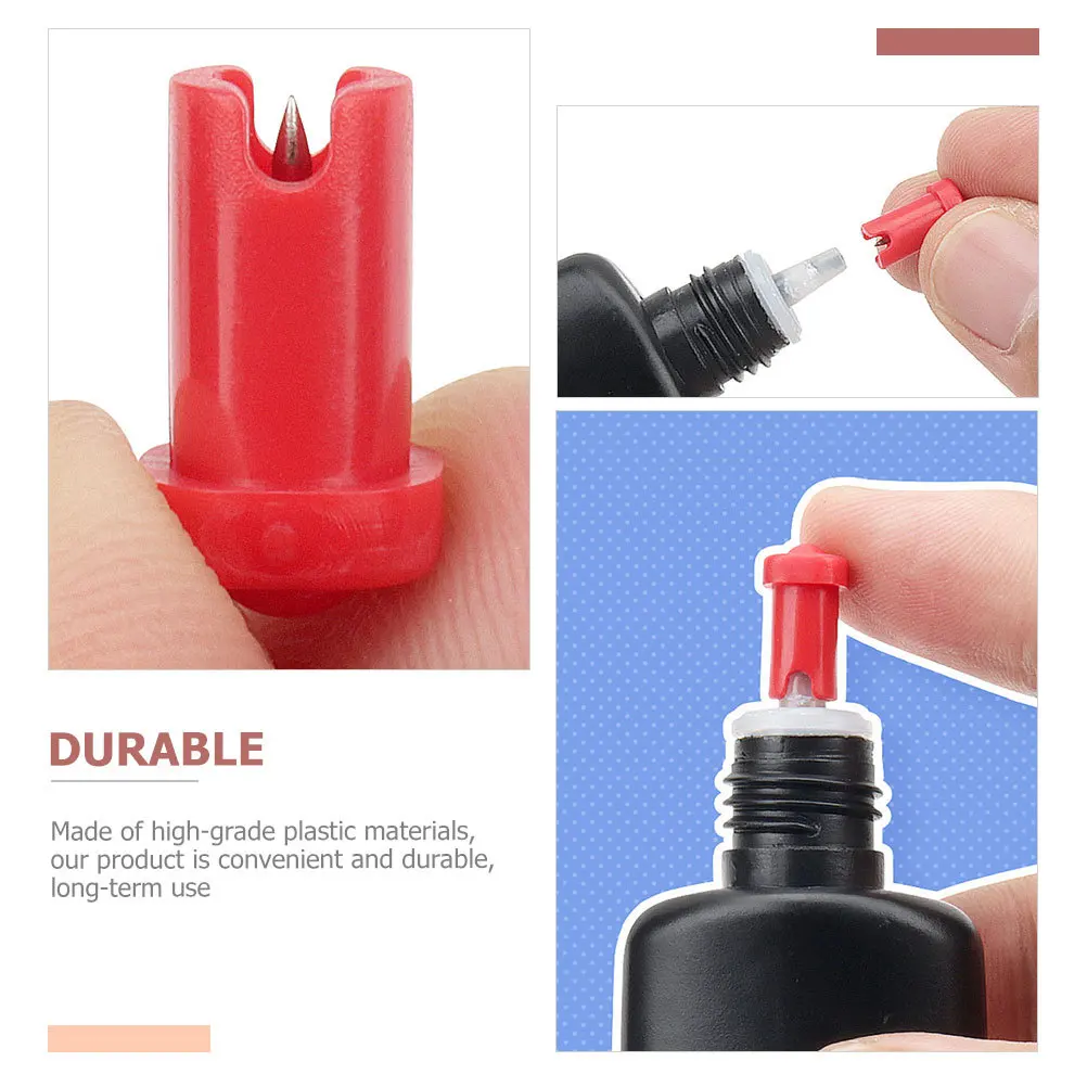 Aiguilles de bouteille de colle pour cils, 100 pièces, en plastique Durable, Anti-blocage, outils d'extension de cils, fournitures d'extension de cils