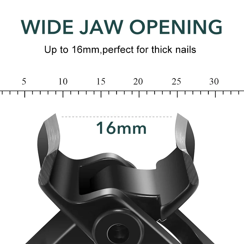 1PC Professional Nail Clippers Carbon Steel High Quality Nail Cutter Black Sliver Repair Finger Toe Tools Finger Toe Scissors