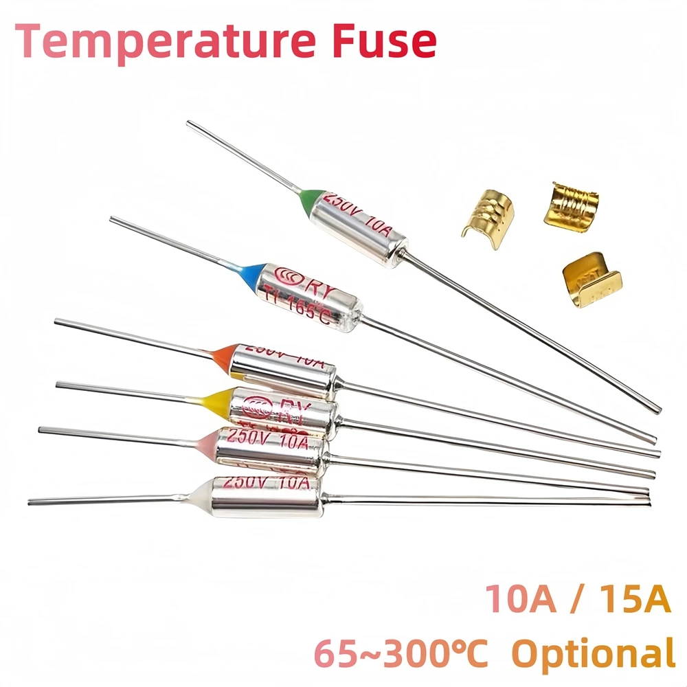 TF Thermosicherung RY 10A 15A 250V Temperatur 65C 73C 75C 85C 90C 100C 110C 120C 130C 165C 172C 185C 192C 200C 216C 240C 280C 300C – Detail 1