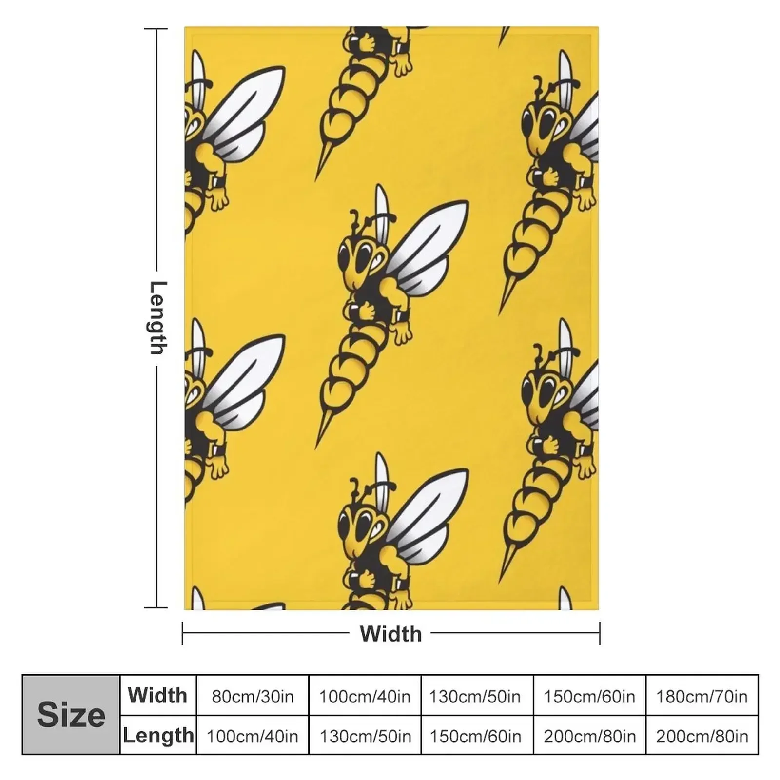 Superior Yellow Jackets Throw Blanket Softest warm winter Blankets