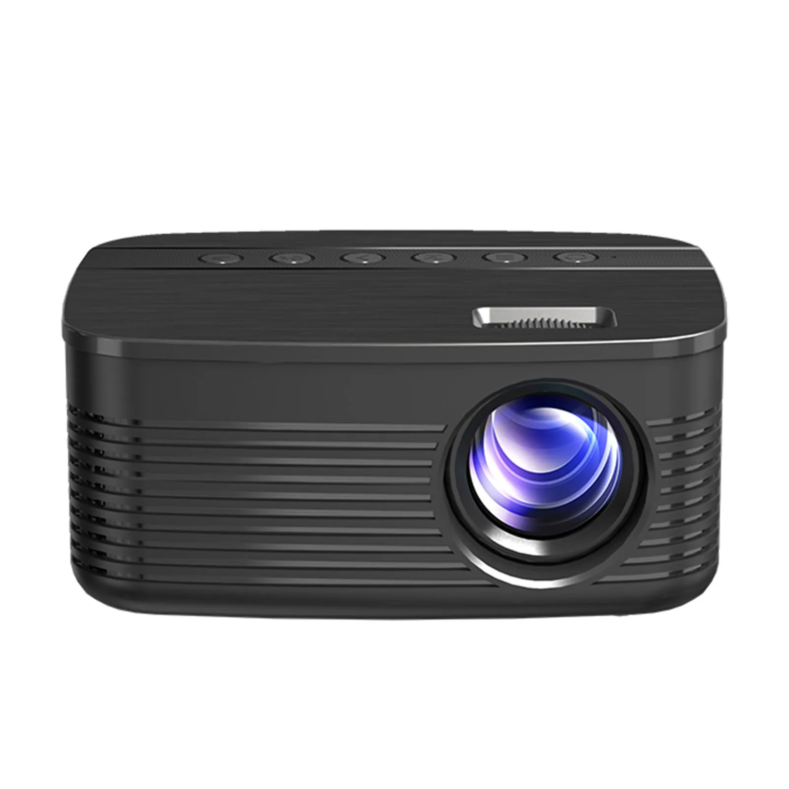 جهاز عرض محمول 1080P HD جهاز عرض لاسلكي 16-110 بوصة TFT LCD فيلم فيديو العارض 4 قناة مصباح ليد مكبرات صوت HiFi