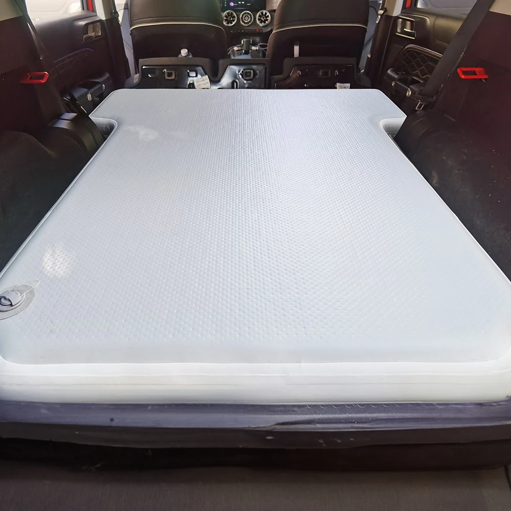 Matelas gonflable de lit d'air de matelas de voyage de voiture pliante de taille personnalisée pour dormir dans la voiture