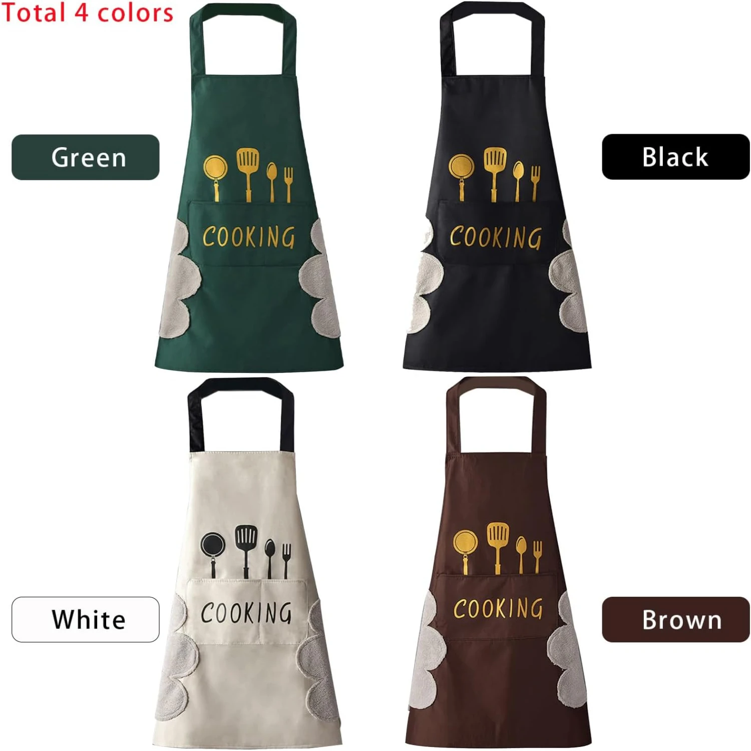 

Stay stylish and chic in the kitchen with this practical, waterproof women's apron. This fashionable and stylish apron features