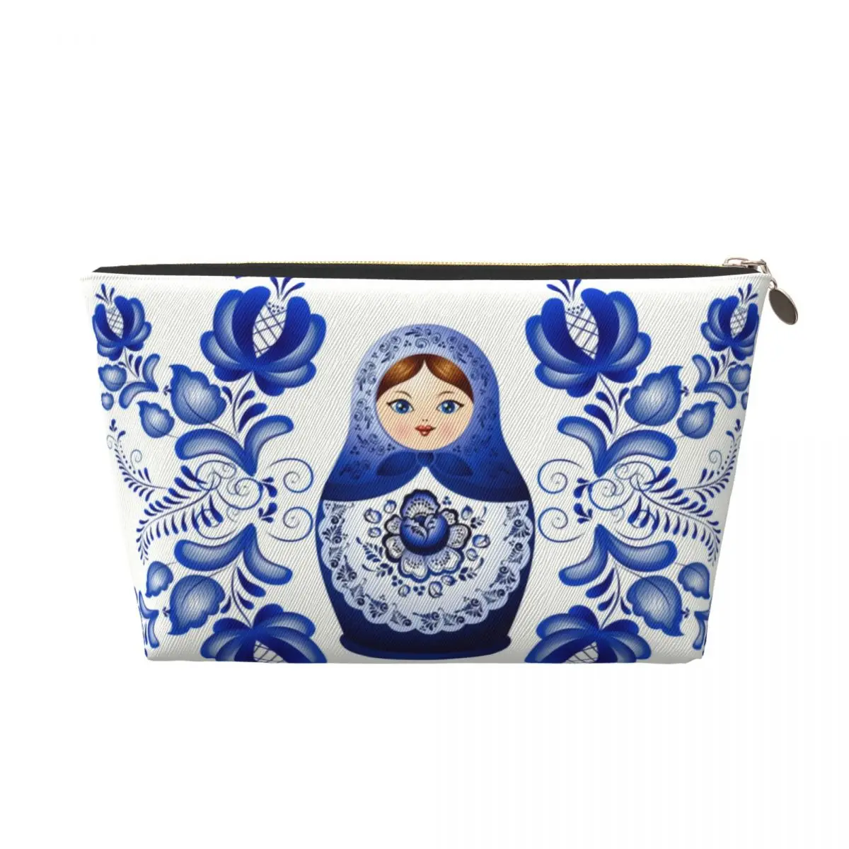 Niestandardowa Matryoshka Doll Russia Toiletry Bag Women Russian Folk Art Makeup Cosmetic Organizer Ladies Beauty Storage Dopp Kit Case