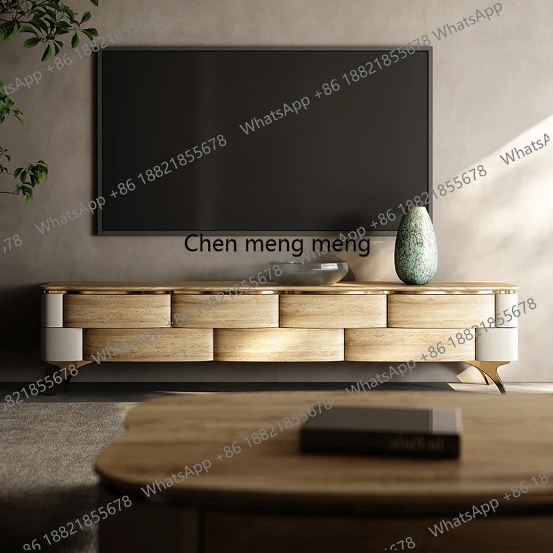 A55 Solid Wood Organizer TV Cabinet Modern Universal Designer Hallway Display Tv Table Living Room Entertainment Muebles Furnitu