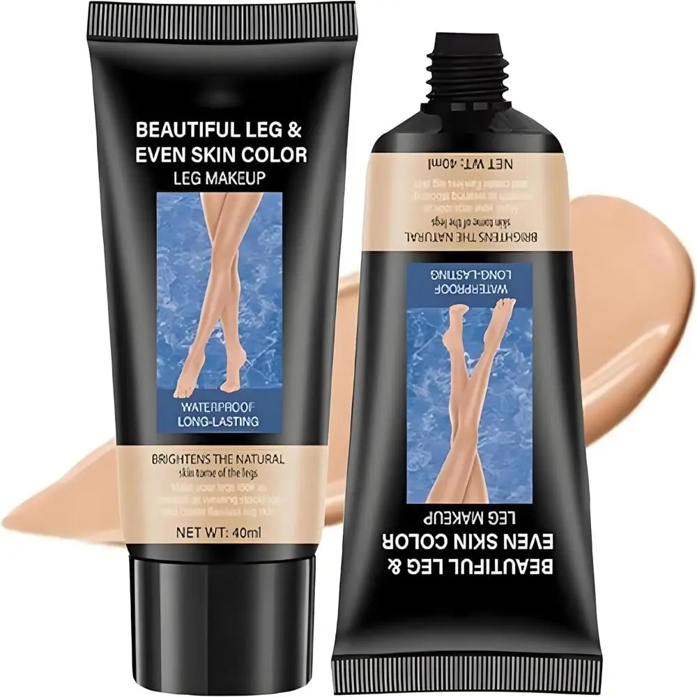 Tragbare Bein-Make-up-Bein-Concealer-Creme, wasserfest, keine Übertragung, Beincreme, leicht, einfache Anwendung, Beinpflegecreme für Frauen