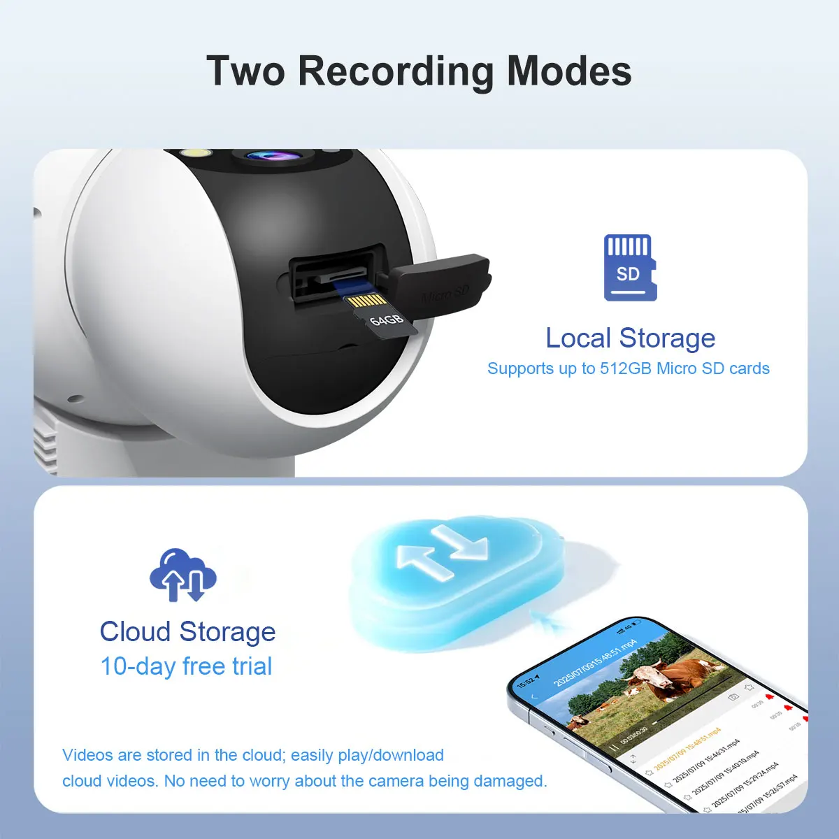 Srihome SH062 8MP Dual Lens IP Dome Camera 2.4G&5G Dual Band WIFI AI Humanoid Home Security Cry Detection CCTV Baby Monitor