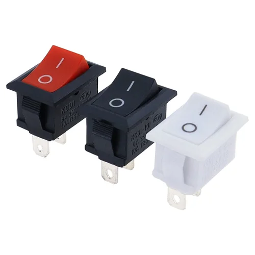 Imagen 2 del producto KCD11-101 3A/6A 250V 6A/10A 125V 10*15mm 21*15mm SPST 2PIN ON/OFF G130 interruptor basculante para barco salpicadero de coche camión KCD1