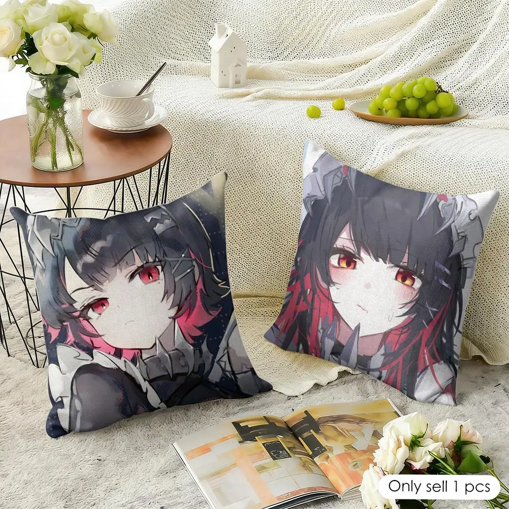 Game Zzz Ellen Joe Cushion Cover Natural Linen Organic Fabric Double-Sided Printing Sofa Home Decor Gift Pillow Case