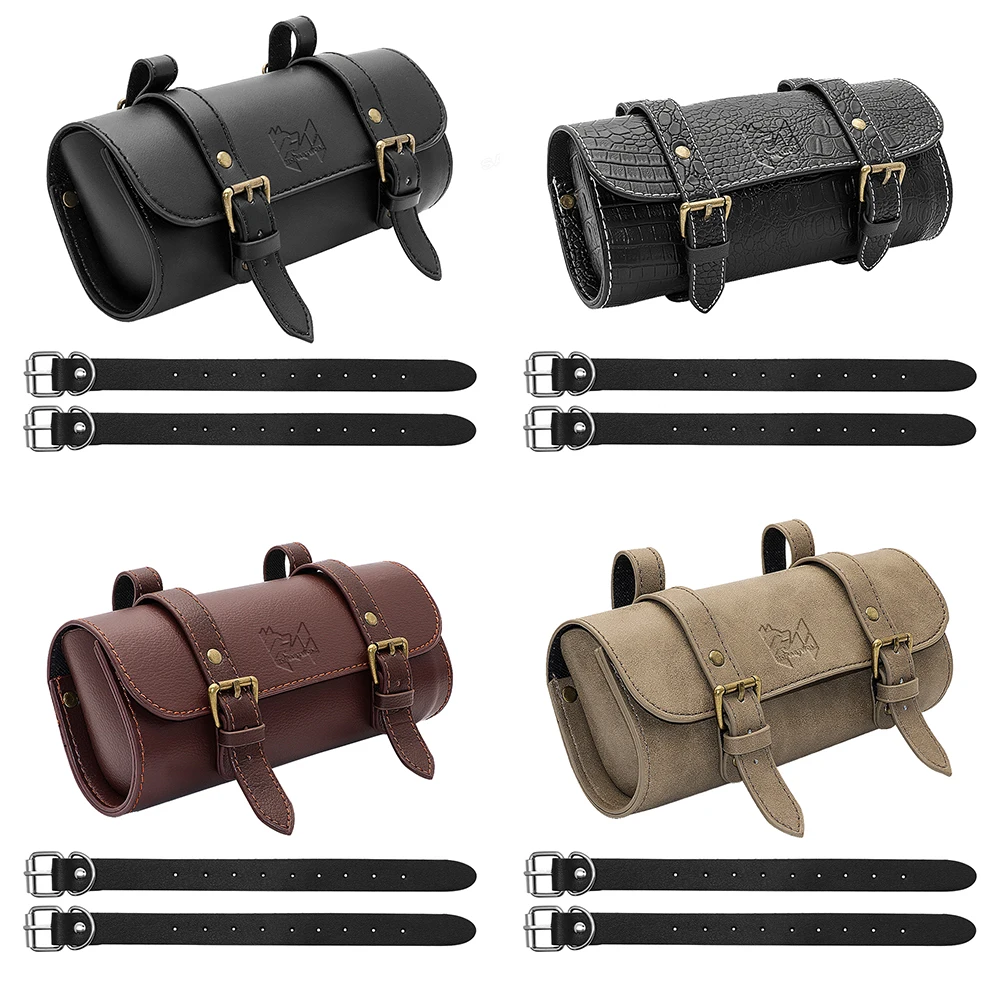 for Honda Kawasaki Suzuki Yamaha Sportster - Fork Bag Motorcycle Tool Bag Handlebar Bag Sissy Bar Storage
