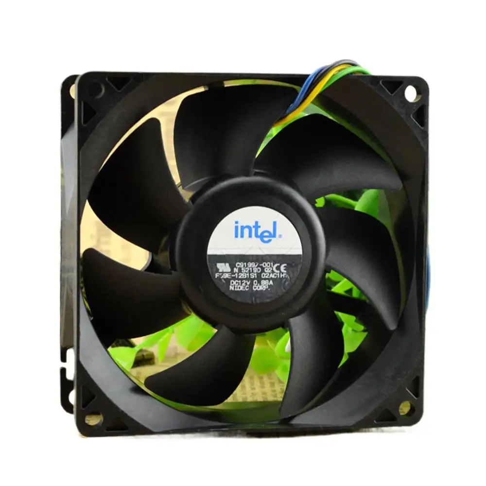 

Вентилятор охлаждения INTEL F09E-12B1S1 9238 9038 9 см, 4-проводной, с двойным шарикоподшипником, 12В 0.88А, PWM, 92 мм