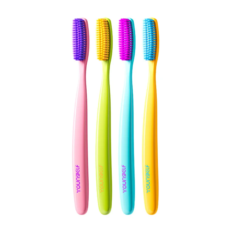 Extra Long Head Soft Bristle Toothbrush High Density Hair Transplantation Deep Tooth Stain Removal Unisex Long Toothbrush
