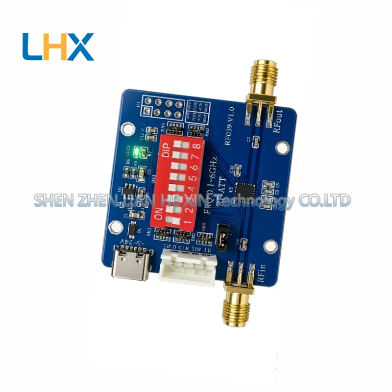 RF039 broadband 6G digital RF attenuator HMC624 step 0.5dB attenuation 3.15dB new in stock