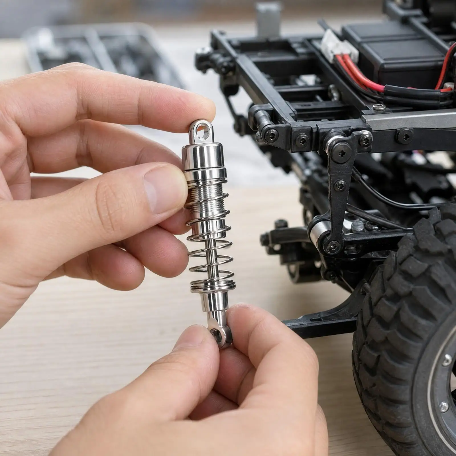 RC Shock Absorber 1 12 Scale Aluminum Alloy Oil Damping Vehicle Part for Ride Control Stability Upgrade Workshop Install