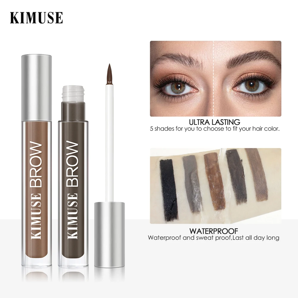 Eyebrow Gel Cream Pencil Brow Henna Tattoo Waterproof Eyebrow Pencil with Brush Smudge-proof Cosmetic Eyebrow Enhancer