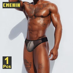 CMENIN Transparent Gay Sexy Underwear Man Jockstrap Underpants Breathable Men's Thong G String Ultra-thin Ice Silk Men's Panties