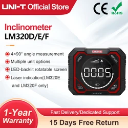 UNI-T-Medidor de ângulo magnético, inclinômetro digital, transferidor, ângulo Finder, Bevel Box, ferramenta de medição, LM320A, LM320B