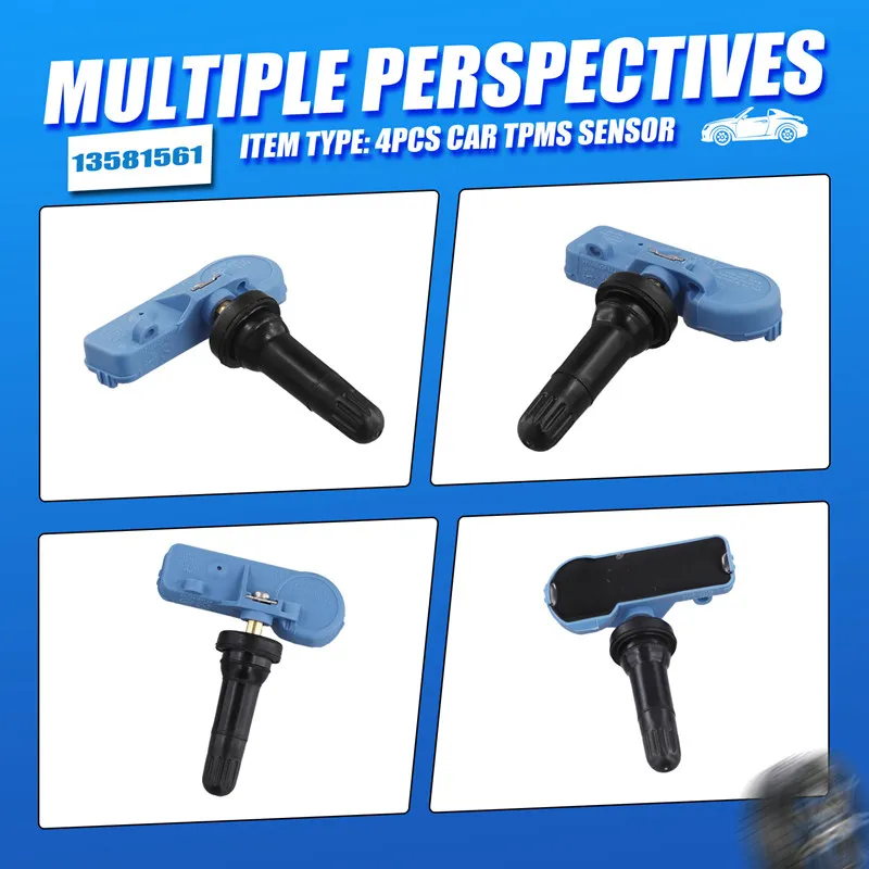 

4Pcs Car TPMS Sensor 13581561 For Chevrolet Malibu Opel Vauxhall Corsa Tire Pressure Sensor Monitoring System