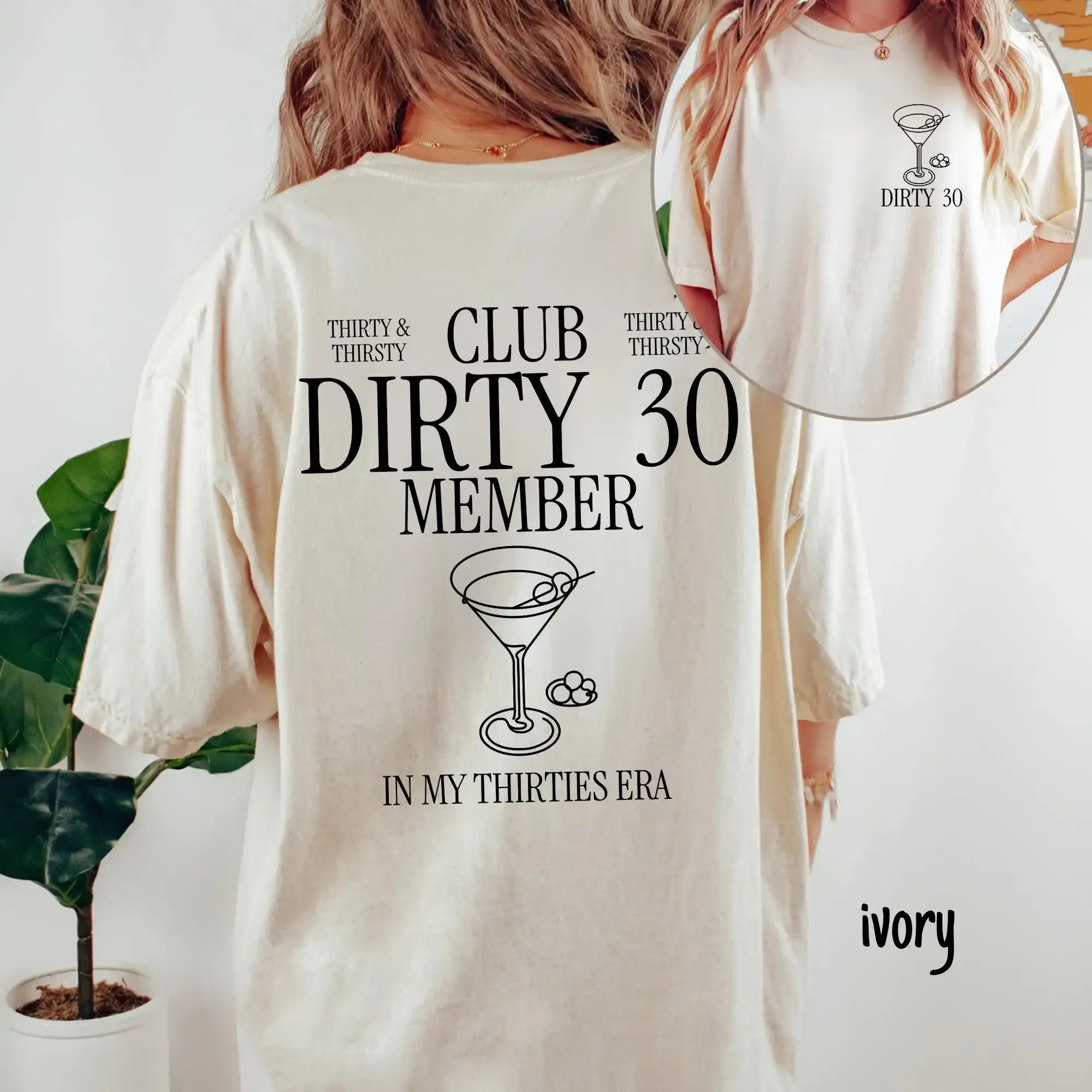 Dirty Thirty T Shirt 30th Birthday In My Thirties Era For 30 Year Old Retro