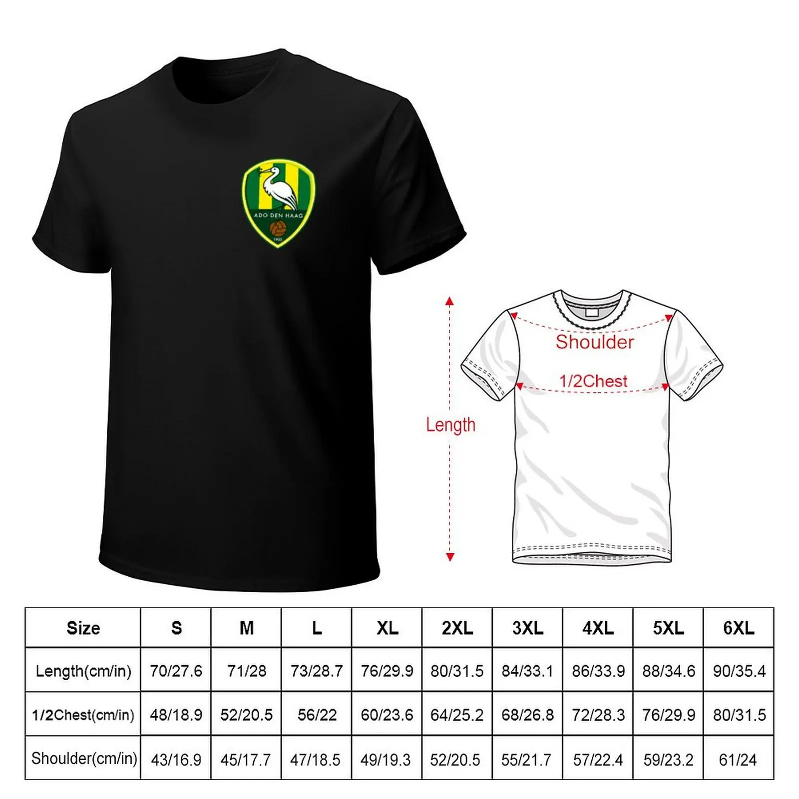 ADO Den Haag Crest/Logo T-Shirt street wear luxury t-shirt new gifts and t-shirts fitted t shirts