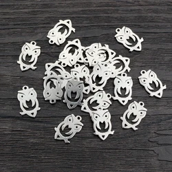 30pcs 14x8mm No Fade Charms 316 Stainless Steel Owl Cute Bracelet Necklace Pendant Charms DIY Jewelry Making Findings