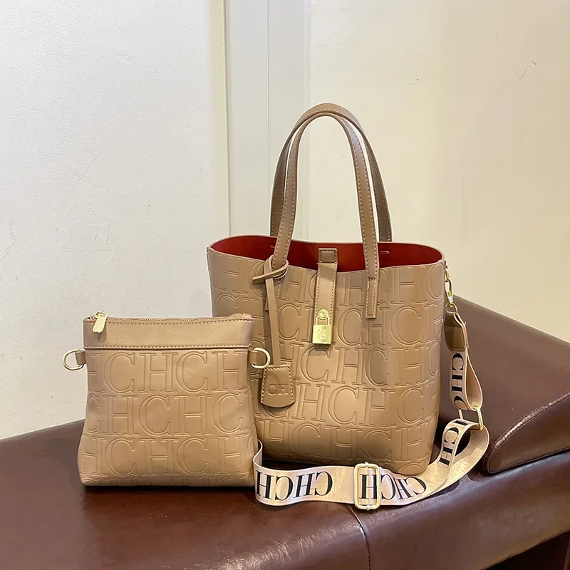 Zimowa Świąteczna Nowa Personalizowana Torba Damska w Jednolitym Kolorze, Elegancka, Przenośna, Luksusowa, Popularna Torba na Ramię z Napisem