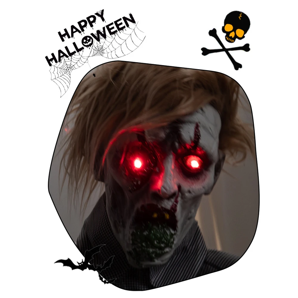 ملابس كبيرة بطول 1.9 أمتار تأخذ محطة زومبي القطية للمنزل المسكون ديكور رعب كهربائي خارجي