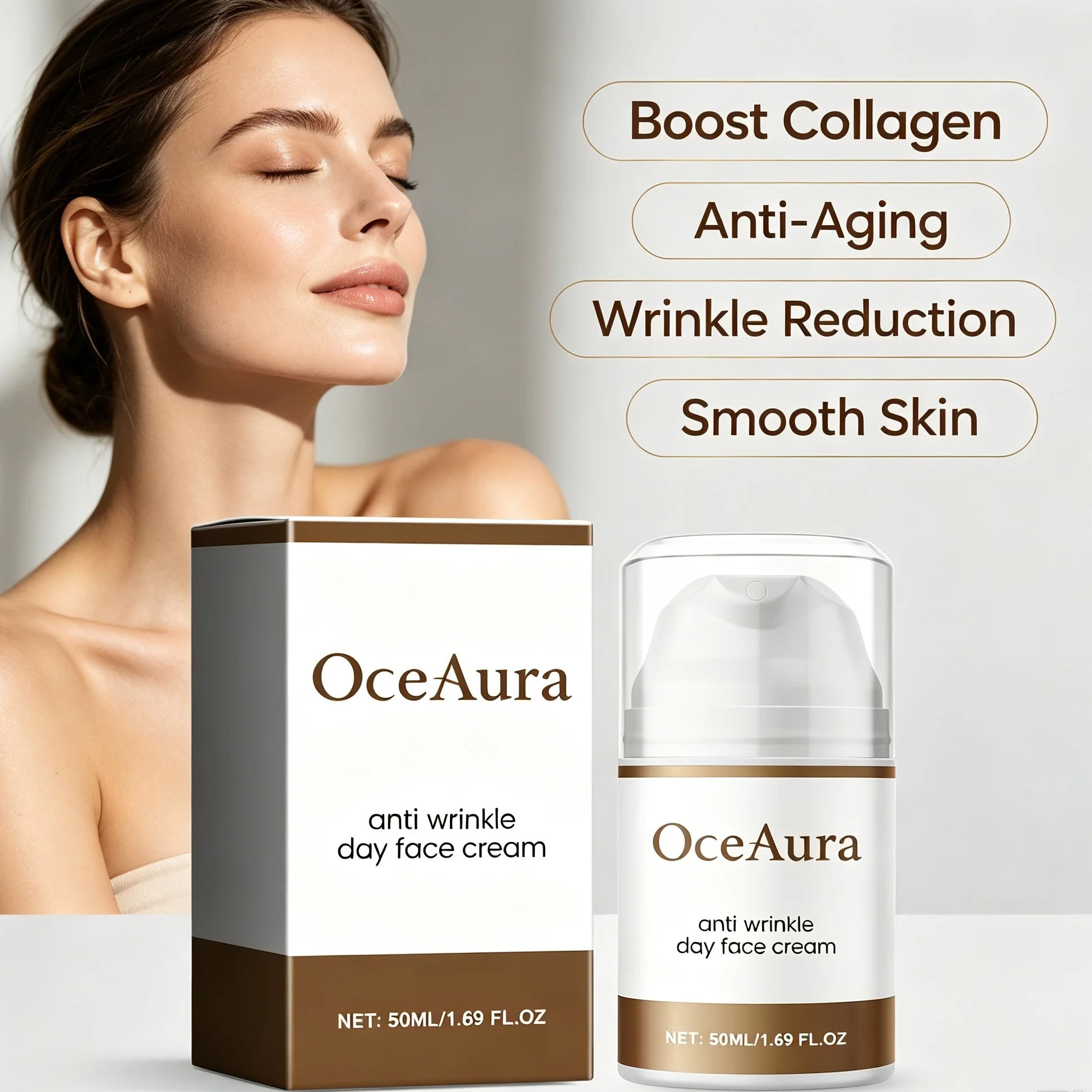 High‑Effect Collagen Anti‑Wrinkle Face Cream Lifting Firming Boost Skin Elasticity Moisturizing Smooth Fine Lines Anti‑Aging