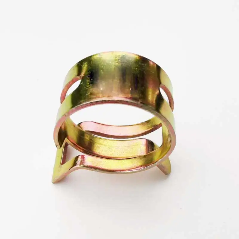 Spring Hose Clamps Assortment Kit 72Pcs Galvanized Spring Hose Clamp Inner Dia 7-17mm Elastic Steel Buckle Water Pipe Clamps