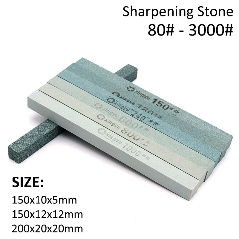 1pcs 80-3000# Sharpening Stone 150~200mm Whetstone Green Silicone Carbide Grinding Stone For All Knife Polishing Sharpener Tool