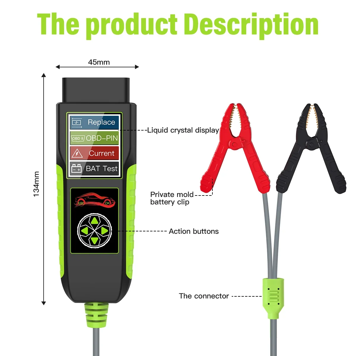 BT400 Automotive Battery Tester Circuit Analysis 12V24V Voltage Leakage Test Electrical TopDiag obd2 System Car Diagnostic Tool