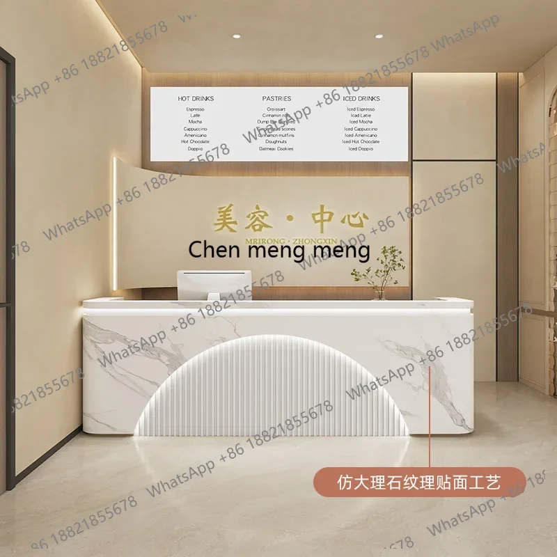 Pulpitos Wooden Churches Office Furniture Companies Reseption Desk Bar Counter Beauty Salon Shop Lectern Simple