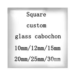 New Personalized Photo Custom pictures 20mm/25mm Square glass cabochon demo flat back Making findings for DIY earrings necklace