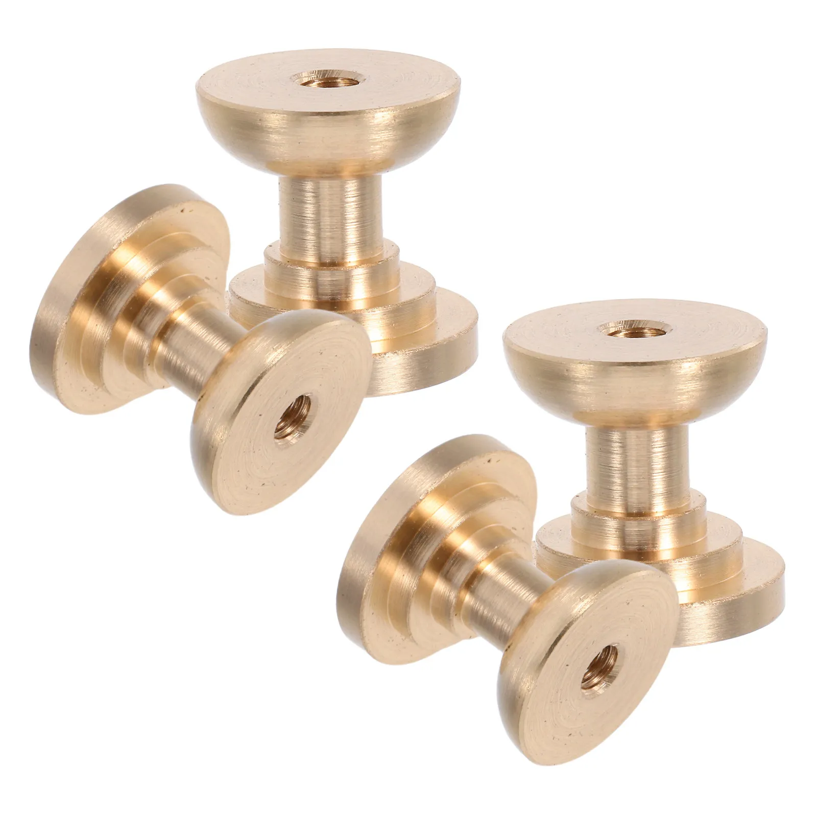 4Pcs Mini Crystal Knobs Brass Cabinet Handles Elegant Light-Reflecting Crystal Decor for Dresser Vanity Drawer Cupboard Doors
