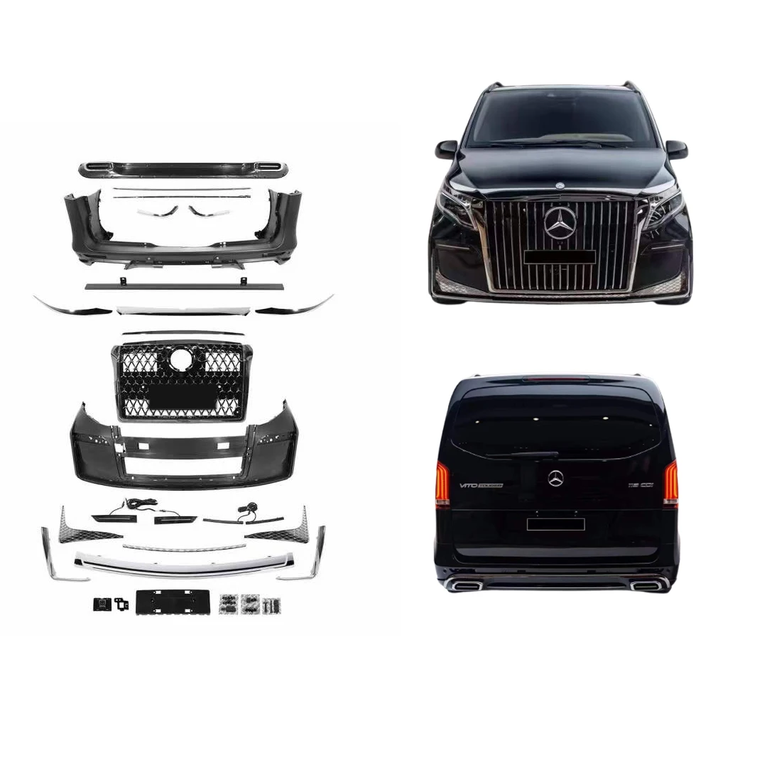

Комплект кузова коммерческого автомобиля для Mercedes-Benz V Class V260 V250 V220 W447, обновленный комплект автомобильных бамперов в межзвездном стиле, комплект для подтяжки лица