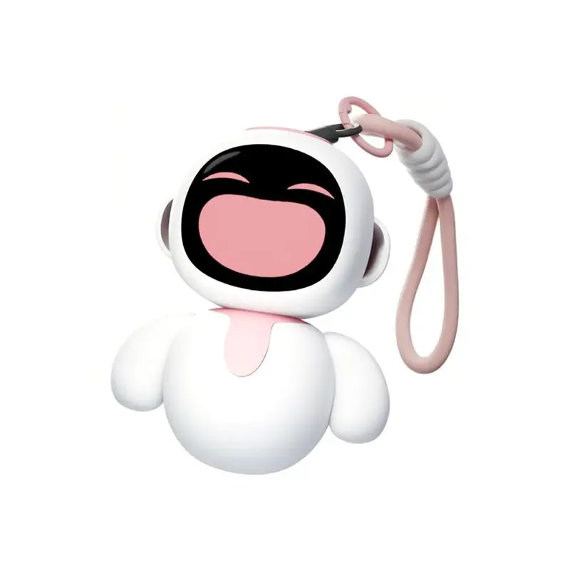 【PUBLICITY】Smart AI Robot Pendant With Voice Interaction, Facial Expression Display, Palm-Sized Pet Robot, Robot Pet Pink