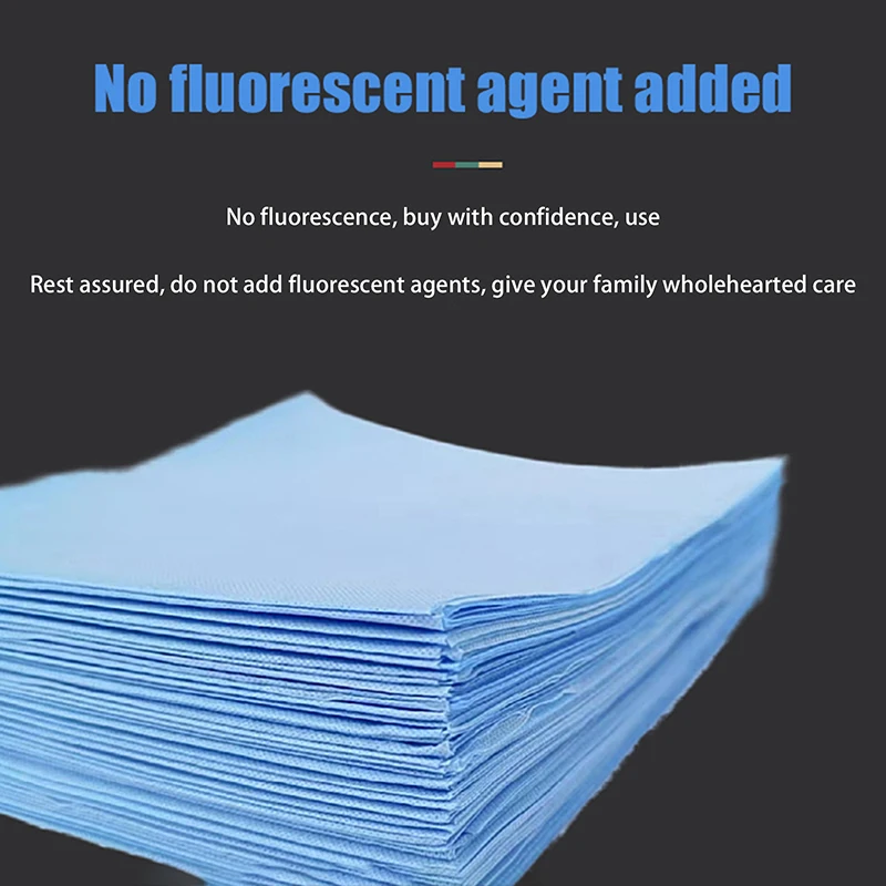 

10/20/50 листов медицинские одноразовые хирургические шторы хирургический лист синее хирургическое полотенце нетканое стерильное кровать водонепроницаемый дорожный коврик